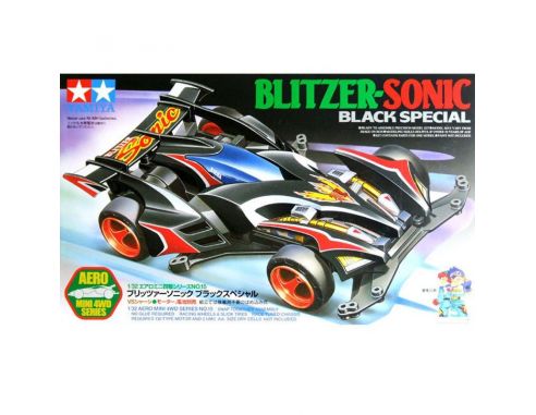 TAMIYA MINI 4WD 19615 BLITZER SONIC BLACK SPECIAL 1:32 KIT Modellino