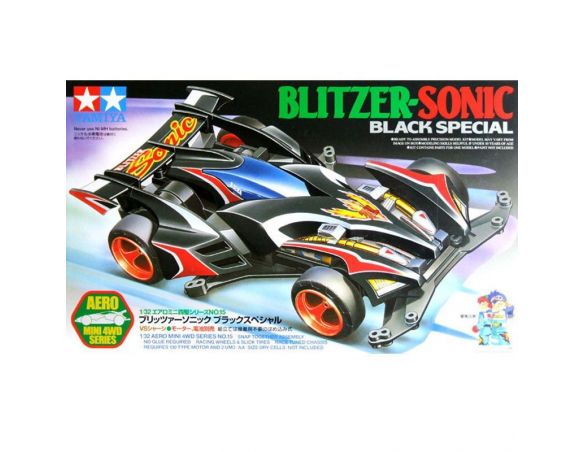 TAMIYA MINI 4WD 19615 BLITZER SONIC BLACK SPECIAL 1:32 KIT Modellino