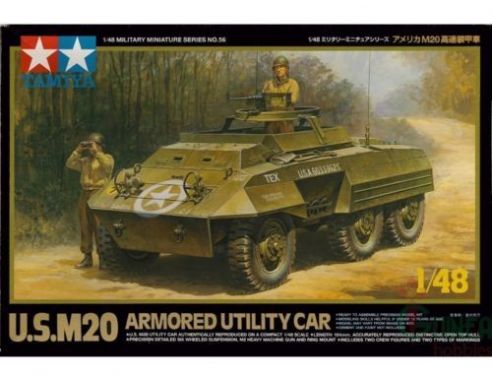 TAMIYA 32556 U.S.M20 ARMORED UTILITY CAR 1:48 KIT  Modellino
