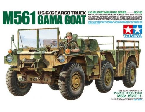 TAMIYA 35330 US 6X6 CARGO TRUCK M561 GAMA GOAT 1:35 KIT  Modellino