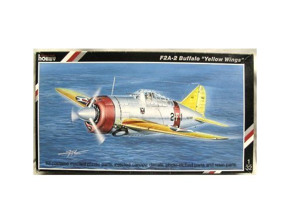 SPECIAL HOBBY 32010 F2A-2 BUFFALO YELLOW WINGS 1:32 KIT Modellino
