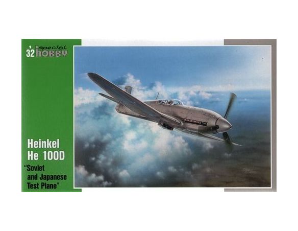 SPECIAL HOBBY 32045 HEINKEL HE 100D SOVIET AND JAPANESE TEST PLANE 1:32 KIT Modellino