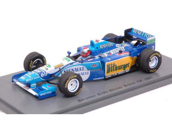 Spark Model S4776 BENETTON B195 J.HERBERT 1995 N.2 WINNER BRITISH GP 1:43 Modellino