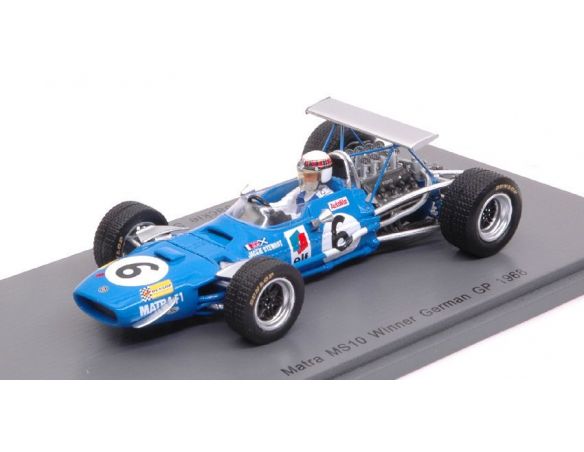 Spark Model S5380 MATRA MS 10 JACKIE STEWART 1968 N.6 WINNER GERMAN GP 1:43 Modellino