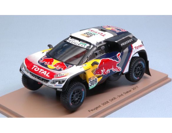 Spark Model S5610 PEUGEOT 3008 DKR N.309 2nd DAKAR 2017 S.LOEB-D.ELENA 1:43 Modellino
