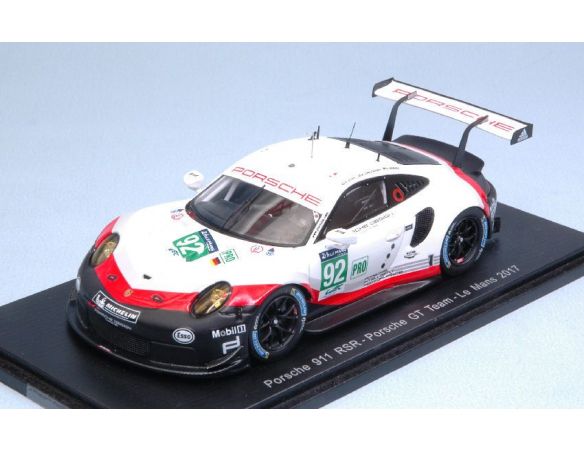 Spark Model S5834 PORSCHE 911 RSR N.92 DNF LM 2017 CHRISTENSEN-ESTRE-WERNER 1:43 Modellino