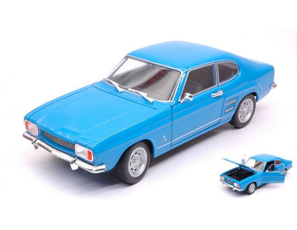 Welly WE24069BL FORD CAPRI 1969 LIGHT BLUE 1:24-27 Modellino