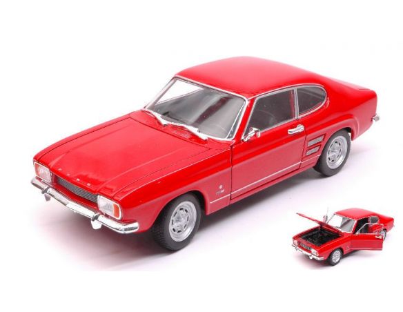 Welly WE24069R FORD CAPRI 1969 RED 1:24-27 Modellino