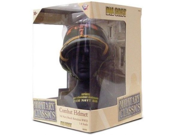 Alpha International 00303 COMBAT HELEMT US NAVY 7TH BEACH 1/4 Modellino