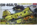 ACADEMY 12210 CH-46A/D US MARINES VIETNAM 1:48 Kit Modellino