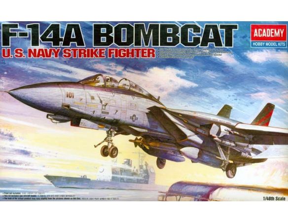 ACADEMY 12206 F-14A BOMBCAT US NAVY STRIKE FIGHTER 1:48 Kit Modellino