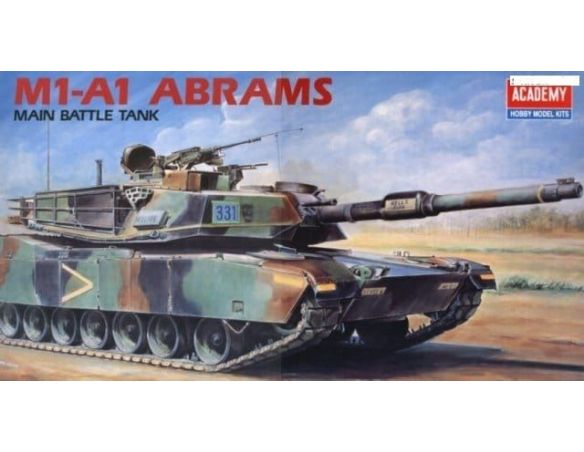 ACADEMY 1345 M1-A1 ABRAMS MAIN BATTLE TANK 1:35 Kit Modellino