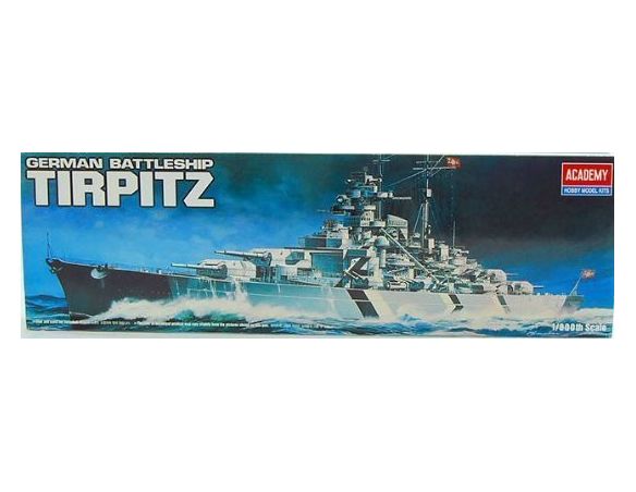 ACADEMY 1438 GERMAN BATTLESHIP TIRPITZ 1:800 Kit Modellino