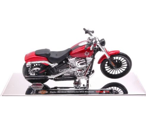 Maisto MI16945 HARLEY DAVIDSON 2016 BREAKOUT METALLIC RED 1:18 Modellino