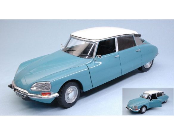 Solido SL1800701 CITROEN DS SPECIAL 1972 LIGHT BLUE W/CREAM ROOF 1:18 Modellino