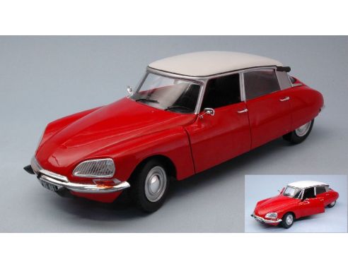 Solido SL1800702 CITROEN DS SPECIAL 1972 PASTEL RED W/CREAM ROOF 1:18 Modellino