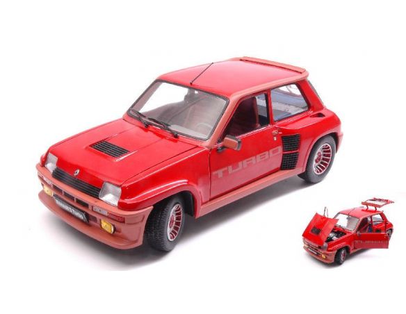Solido SL1801302 RENAULT R5 TURBO 1 1982 RED 1:18 Modellino