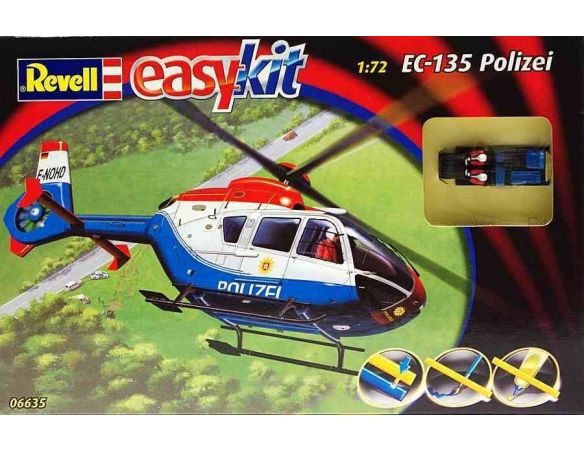Revell 06635 EC-135 POLIZEI 1:72  EASY KIT Modellino