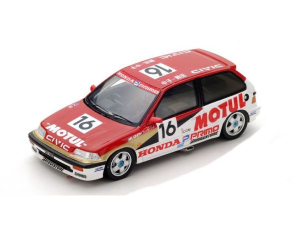 Spark Model S5454 HONDA CIVIC EF3 MUGEN MOTUL 1989 N.16 O.NAKAKO-T.SUZUKI 1:43 Modellino