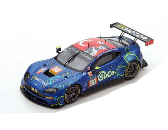 Spark Model S5841 ASTON MARTIN VANTAGE GTE N.90 36th LM 2017 YOLUC-HANKEY-BELL 1:43 Modellino