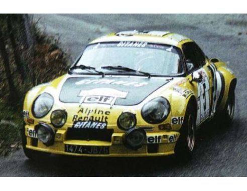 Trofeu TF0839 ALPINE A110 N.5 ACCIDENT TOUR DE CORSE 1975 LARROUSSE-DELFERIER 1:43 Modellino