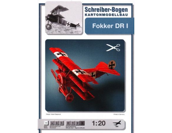 SCHREIBER BOGEN 666 FOKKER DR I KIT Modellino