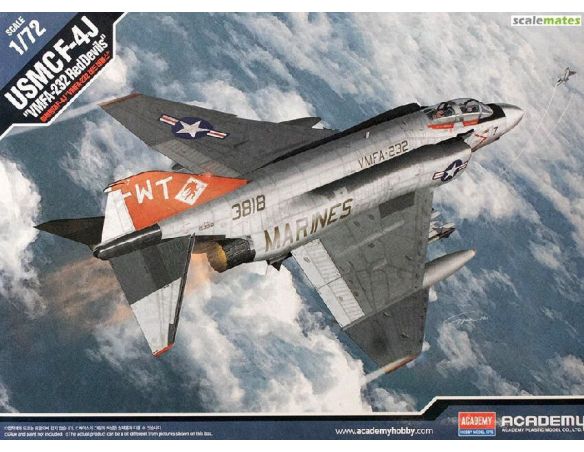 ACADEMY ACD12556 USMC F-4J VFMA-232 RED DEVILS  KIT 1:72 Modellino