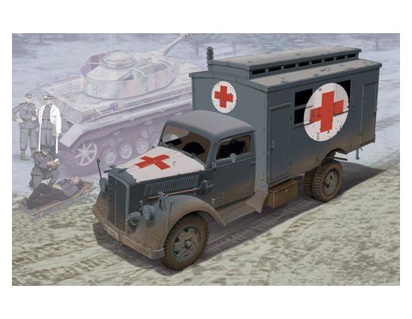 Dragon D6790 GERMAN AMBULANCE TRUCK KIT 1:35 Modellino