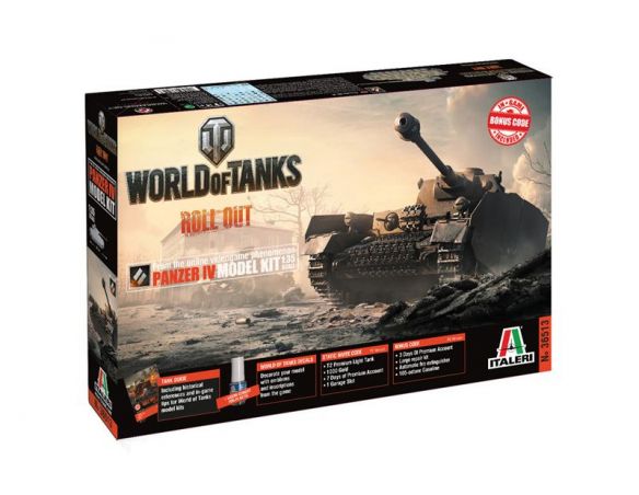 Italeri IT36513 WORLD OF TANKS PANZER IV H KIT 1:35 Modellino