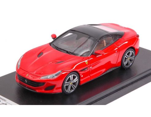 Looksmart LS480G FERRARI PORTOFINO ROSSO SCUDERIA W/BLACK ROOF 1:43 Modellino