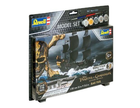 Revell RV65499 BLACK PEARL PIRATI DEI CARAIBI (DISNEY) MODEL SET KIT 1:150 Modellino