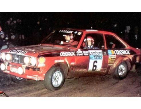 Trofeu TF1010 FORD ESCORT MK II COSSACK WINNER R.A.C. 1976 CLARK-PEGG 1:43 Modellino