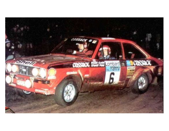 Trofeu TF1010 FORD ESCORT MK II COSSACK WINNER R.A.C. 1976 CLARK-PEGG 1:43 Modellino