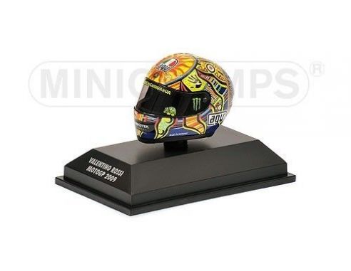 Minichamps PM398090046 CASCO V.ROSSI 2009 WORLD CHAMPION 1:8 Modellino
