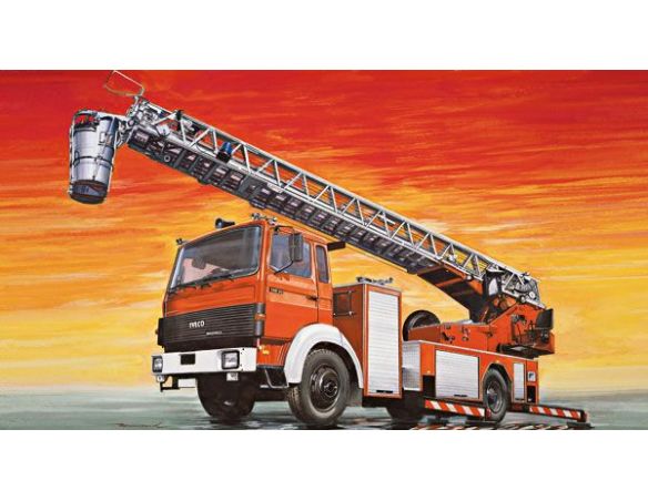 Italeri IT3784 FIRE LADDER TRUCK IVECO MAGIRUS KIT 1:24 Modellino