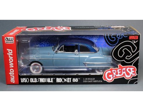 Auto World 103 GREASE 1950 OLD SMOBILE ROKET 88 1:18 Modellino