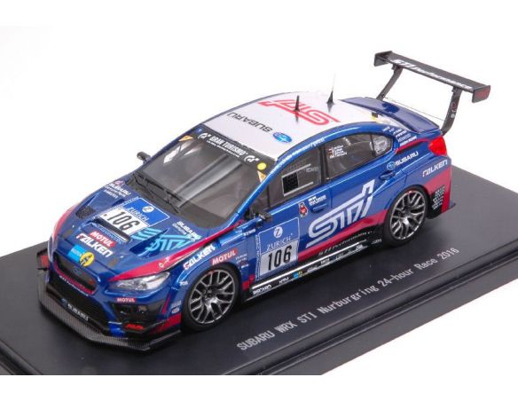 Ebbro EB45451 SUBARU WRX N.106 WINNER CLASS 24 H NURBURGRING 2016 VAN DAM-LASEE 1:43 Modellino