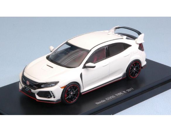 Ebbro EB45572 HONDA CIVIC TYPE R 2017 WHITE 1:43 Modellino