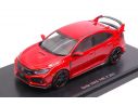Ebbro EB45574 HONDA CIVIC TYPE R 2017 RED 1:43 Modellino