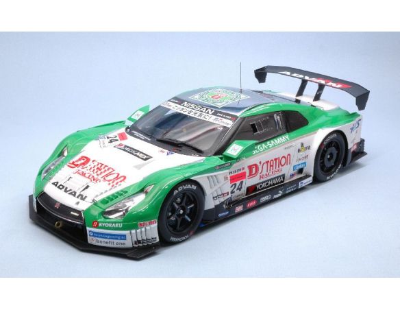 Ebbro EB81008 NISSAN GT-R N.24 SUPER GT500 2013 M.KRUMM-H.YASUDA (NO DOORS) 1:18 Modellino