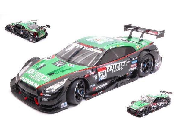 Ebbro EB81025 NISSAN GT-R N.24 11th OKAYAMA SUPER GT500 2015 D.SASAKI-L.ORDONEZ 1:18 Modellino