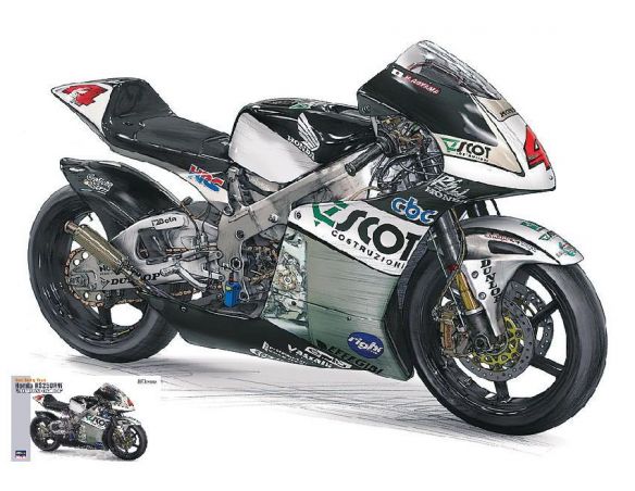 Hasegawa HGBK1 HONDA RS250 2009 SCOT KIT 1:12 Modellino
