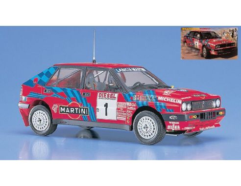 Hasegawa HGCR8 LANCIA DELTA N.1 WINNER SANREMO RALLY 1989 M.BIASION-T.SIVIERO KIT 1:24 Modellino