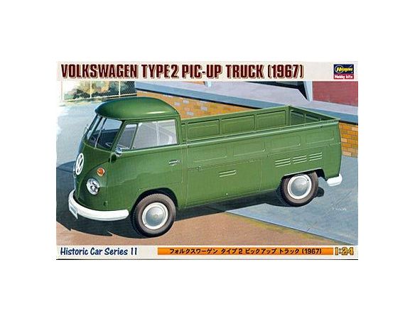 Hasegawa HGHC11 VW TYPE 2 MICROBUS 1963 23 WINDOWS KIT 1:24 Modellino