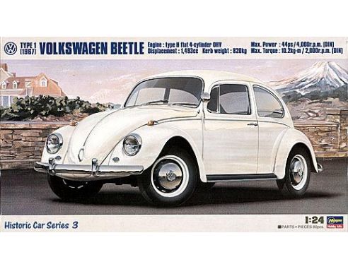 Hasegawa HGSHC3 VW KAFER 1967 KIT 1:24 Modellino