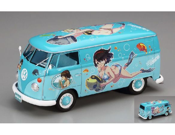 Hasegawa HGSP362 VW TYPE 2 DELIVERY VAN EGG GIRLS SUMMER PAINT 2017 KIT 1:24 Modellino