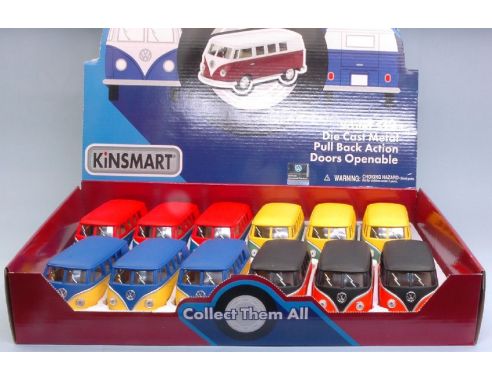 Hot Wheels KT5060DM VW SAMBA CLASSICAL BUS MATT COLOURS 1:32 Modellino