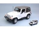 Maisto MI31662W JEEP WRANGLER SAHARA 2007 HARD TOP WHITE 1:18 Modellino