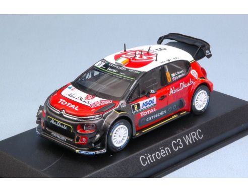 Norev NV155364 CITROEN C3 WRC N.8 5th TOUR DE CORSE 2017 C.BREEN-S.MARTIN 1:43 Modellino