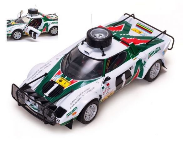 SunStar SS4565 LANCIA STRATOS N.1 RET.SAFARI RALLY 1976 B.WALDEGARD-H.THORSZELIUS 1:18 Modellino